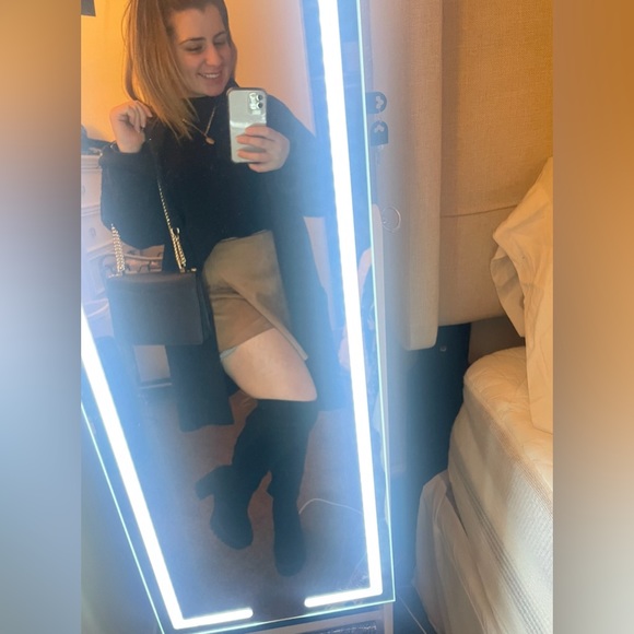 FAUX SUEDE OVER THE KNEE BOOTS - Picture 3 of 6